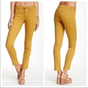 DL1961 Sunflower Yellow Midrise Skinny Ankle Jeans Size 28